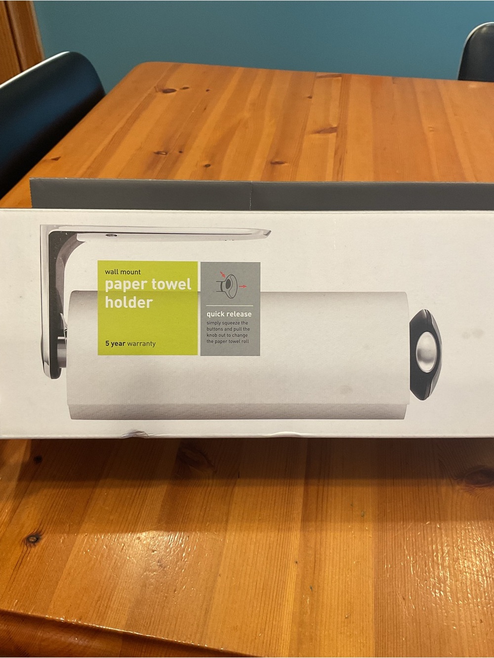 SIMPLE HUMAN WALL MOUNT PAPER TOWEL HOLDER STAINLESS STEEL NEW IN BOX HARDWARE